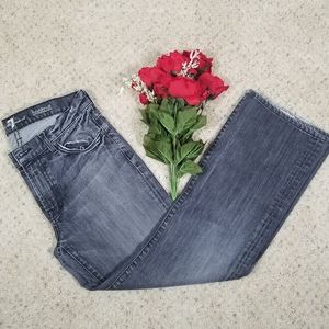 7 For All Mankind Ashy Black Bootcut Jeans